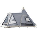 Tente tipi skandika hetta 460 protect plus - 6 pers - 545  460 cm - hauteur 2m95 - tapis de sol cousu ...