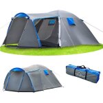 Tente - campela - ca0013blue - 4 personnes - tanche 3000mm - moustiquaire intgre
