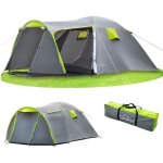 Tente - campela - ca0013green - 4 personnes - tanche 3000mm - moustiquaire intgre