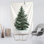 Tenture murale - tt - sapin de noël - 150cm x 200cm - 100% polyester - décoration intérieure Tenture murale - tt - sapin de noël - 150cm x 200cm - 100% polyester - décoration intérieure