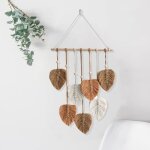 Tenture muraletenturegland fait main feuille tapisserie pour le salon la chambre le mariage la d�coration ...