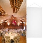 Tenture salle mariage pas cher (12mètre) - blanc Tenture salle mariage pas cher (12mètre) - blanc