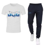 Tenue sport homme - npz - style jul - maillot logo bleu - jogging navy l�ger - textile neoteric respirant ...