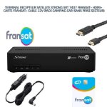 Terminal recepteur satellite eutelsat strong srt 7407 fransat + hdmi + carte fransat + cable 12v (pack ... Terminal recepteur satellite eutelsat strong srt 7407 fransat + hdmi + carte fransat + cable 12v (pack ...