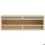 Terrarium en bois ding�nierie - meublechic - 144x46x48 cm - vue claire - bonne circulation de lair