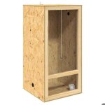 Terrarium en osb - vidaxl - 50x50x100 cm - marron - usage int�rieur - espaces amples - polyvalent
