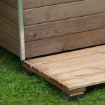 Terrasse universelle pour niche chien 125 x 52 cm bois