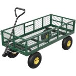 Terre jardin chariot de transport 111 x 51 x 22cmbenne xxl grande capacit� - chariot de jardinage bricolage ...