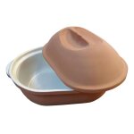 Terrine saveur / cocotte � r�tir 375x24x20 cm en terre cuite - baumalu