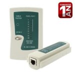 Testeur de cble rj45 / rj11 - pack connectique - blanc - 97mm - tester