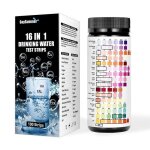 Testeur deau 16 en 1 duret de leau 100 bandelettes de test pour leau du robinet kit de test de leau ...