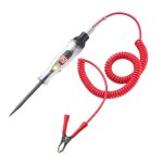 Testeur �lectrique automobile dc 6v 12v 24v avec �cran lcd pince crocodile tension polarit� fusible lampe ...