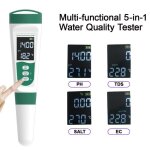 Testeur de qualit de leau - 5 - en - 1testeur ph mtre lectronique tester le ph le tds lec salinitla ...