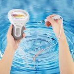Testeur de ph et de chlore - portable 2 en 1 - lecture rapide - prcision leve - idal pour piscine ...