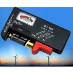 Testeur de piles - skytronic - mercury - universel - affichage analogique - pour aa aaa pp3 et bouton ...