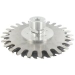 Tête aluminium universelle avec lame pointes carbure 40 dents Ø230mm et pare - pierre à rotation libre ... Tête aluminium universelle avec lame pointes carbure 40 dents Ø230mm et pare - pierre à rotation libre ...