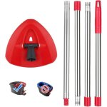 T�te de balai rotative rouge avec poign�e pour balai � franges viledar turbo spin 2en1 3en1 disque de ...