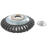 Tte brosse mtallique pour dbroussailleuse  150 mm - jardin pratique -  partir de 30 cc - gris - ...