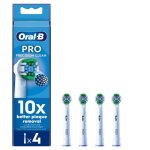 T�tes de brosse de rechange - oral - b - precision clean eb20rb x4 - bleu - lot de 4 - nettoyage quotidien ...