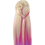 Tte cheveux pratique mannequin enfant perruque cartoon formation poupe tte avec de longs pais pour ...