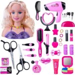 T�tes � coiffer et maquiller enfant 35 pi�ces accessoires cheveux & maquillage s�che - cheveux jeux dimitation ...