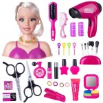Tête à coiffer et maquiller enfant jouet tête de maquillage poupée accessoires de coiffure inclus avec ... Tête à coiffer et maquiller enfant jouet tête de maquillage poupée accessoires de coiffure inclus avec ...