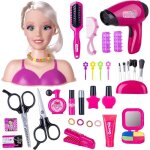 Tête à coiffer et maquiller enfant jouet tête de maquillage poupée accessoires de coiffure inclus avec ... Tête à coiffer et maquiller enfant jouet tête de maquillage poupée accessoires de coiffure inclus avec ...