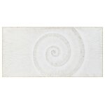 Tte de lit - 160 x 80 cm - bois mdf - dor et blanc - design indien