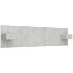 Tête de lit - accessoire de chambre - mdf gris - design classique - avec chevet intégré - résistant à ... Tête de lit - accessoire de chambre - mdf gris - design classique - avec chevet intégré - résistant à ...