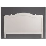 Tte de lit - amadeus - apolline - bois patin blanc - 160 cm - elgance - chic