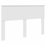 T�te de lit blanc brillant - vidaxl - 160 cm - bois ding�nierie - facile � nettoyer - 163x7x100 cm - ...