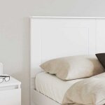 T�te de lit en bois ding�nierie - blanc - moderne t�te de lit avec t�te de lit blanc 140 cm bois ding�nierie ...