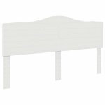 T�te de lit en bois ding�nierie - vidaxl - blanc - 180 cm - facile � nettoyer - durable - assemblage ...