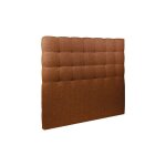 Tete de lit capitonn�e bouclette terracotta l 180 cm - ep 10 cm rembourr� - t�te de lit design en bois ...