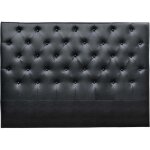 Tête de lit capitonnée déco - 169 cm - noir - en pvc Tête de lit capitonnée déco - 169 cm - noir - en pvc