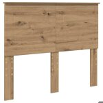 T�te de lit en ch�ne artisanal - vidaxl - 120 cm - bois ding�nierie - facile � nettoyer - durable - usage ...