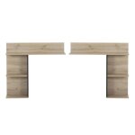 T�tes de lit cosy bois clair - galipette - 1h2w020 - bois massif - marron - classique - intemporel