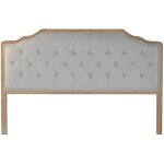 Tête de lit - dkd home decor - standard - bois de caoutchouc - gris - 160 x 10 x 120 cm Tête de lit - dkd home decor - standard - bois de caoutchouc - gris - 160 x 10 x 120 cm