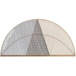 Tte de lit - gift decor - triangulaire - marron noir - rotin - 160 x 805 cm