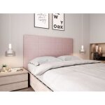 Tte de lit - loungitude - willy - rose - bois - panneaux de particules - 140 cm