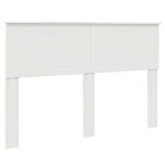 T�te de lit moderne - vidaxl - blanc brillant - 140 cm - bois ding�nierie - facile � nettoyer - 143x7x100 ...