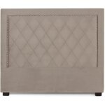Tête de lit nolwen velours taupe 140cm Tête de lit nolwen velours taupe 140cm