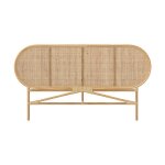 T�te de lit en rotin naturel 140 cm - navahino - rendez - vous d�co