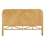 T�te de lit tanae rotin beige 160x105cm - atmosphera cr�ateur dint�rieur