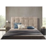 Tte de lit en tissu beige iris 90