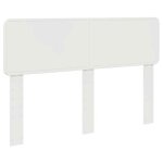 T�te de lit - vidaxl - blanc brillant - 160 cm - bois ding�nierie - 163x3x100 cm - facile � nettoyer ...