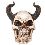 Tte mort cornes 20cm - decors de table halloween