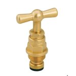 T�te de robinet � potence - guareski - 21 - 150 - laiton - fabrication fran�aise - brut