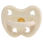 T�tine physiologique caoutchouc naturel d�bit lent 3 - 36 mois lune et �toiles milky blanc hevea