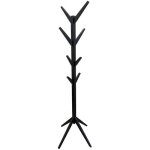 The home deco factory porte - manteau arbre en bois naturel - 178 cm - noir